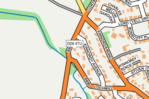 DD8 4TU map - OS OpenMap – Local (Ordnance Survey)