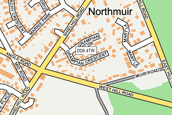 DD8 4TW map - OS OpenMap – Local (Ordnance Survey)