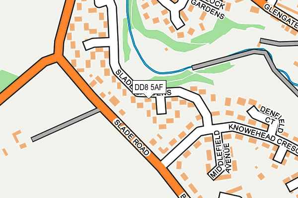 DD8 5AF map - OS OpenMap – Local (Ordnance Survey)