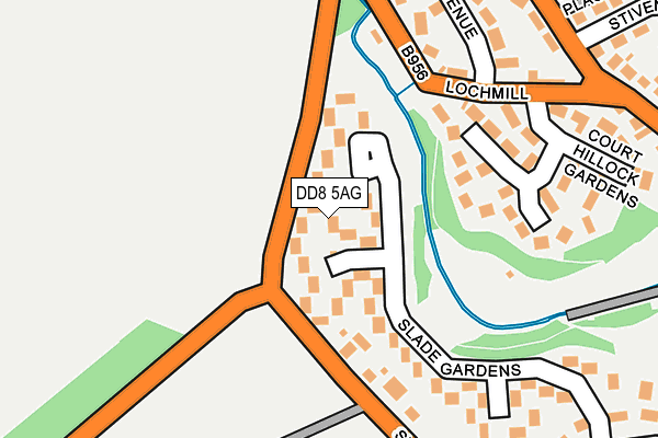 DD8 5AG map - OS OpenMap – Local (Ordnance Survey)