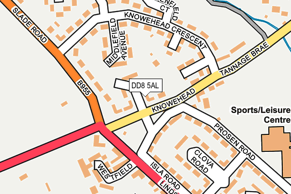 DD8 5AL map - OS OpenMap – Local (Ordnance Survey)