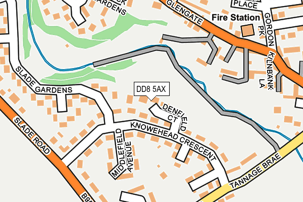 DD8 5AX map - OS OpenMap – Local (Ordnance Survey)