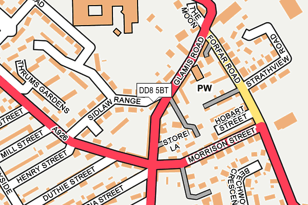 DD8 5BT map - OS OpenMap – Local (Ordnance Survey)