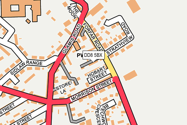DD8 5BX map - OS OpenMap – Local (Ordnance Survey)