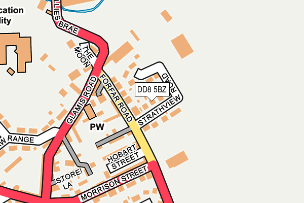 DD8 5BZ map - OS OpenMap – Local (Ordnance Survey)