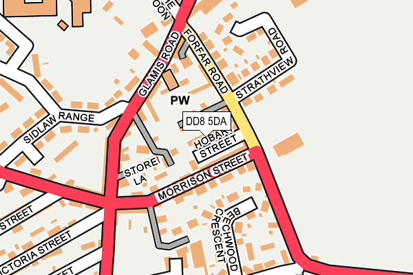 DD8 5DA map - OS OpenMap – Local (Ordnance Survey)