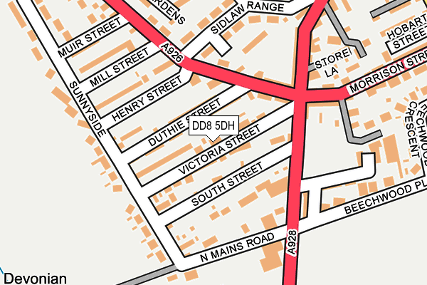 DD8 5DH map - OS OpenMap – Local (Ordnance Survey)