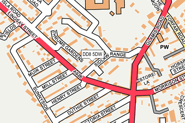 DD8 5DW map - OS OpenMap – Local (Ordnance Survey)