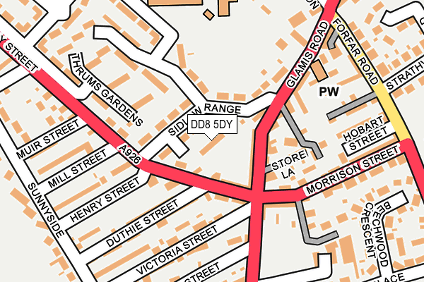 DD8 5DY map - OS OpenMap – Local (Ordnance Survey)