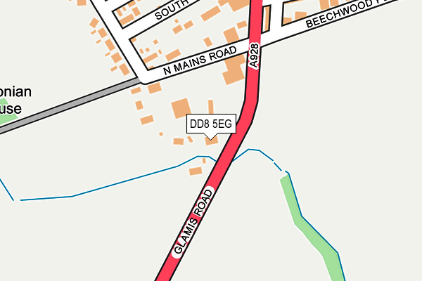 DD8 5EG map - OS OpenMap – Local (Ordnance Survey)