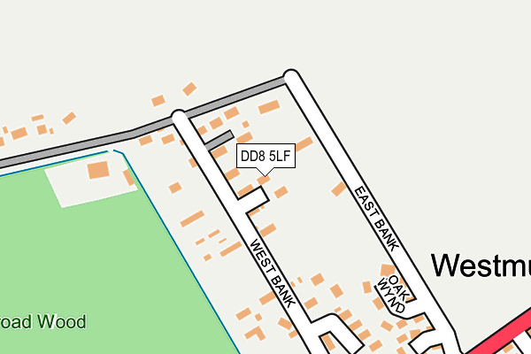 DD8 5LF map - OS OpenMap – Local (Ordnance Survey)
