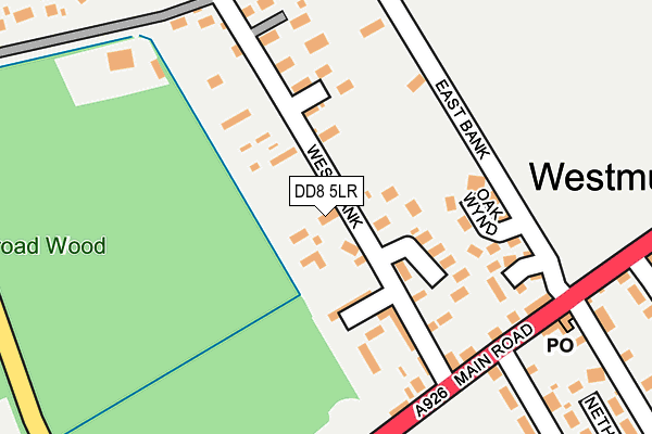 DD8 5LR map - OS OpenMap – Local (Ordnance Survey)