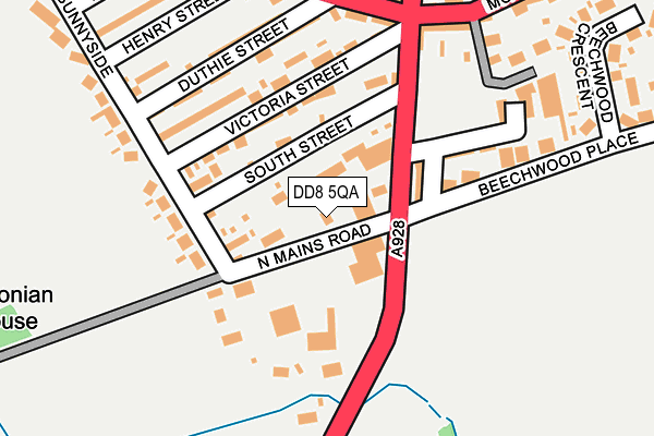 DD8 5QA map - OS OpenMap – Local (Ordnance Survey)