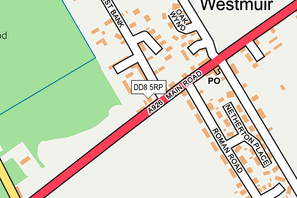 DD8 5RP map - OS OpenMap – Local (Ordnance Survey)