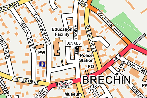 DD9 6BB map - OS OpenMap – Local (Ordnance Survey)