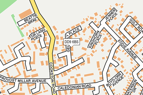 DD9 6BS map - OS OpenMap – Local (Ordnance Survey)