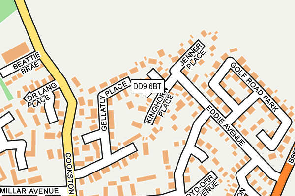 DD9 6BT map - OS OpenMap – Local (Ordnance Survey)