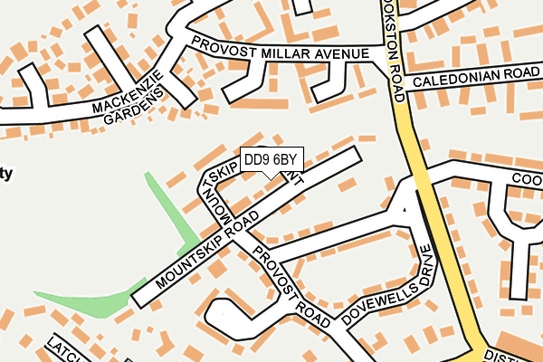 DD9 6BY map - OS OpenMap – Local (Ordnance Survey)