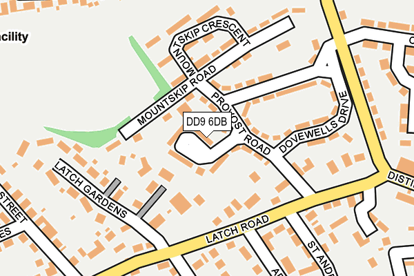 DD9 6DB map - OS OpenMap – Local (Ordnance Survey)