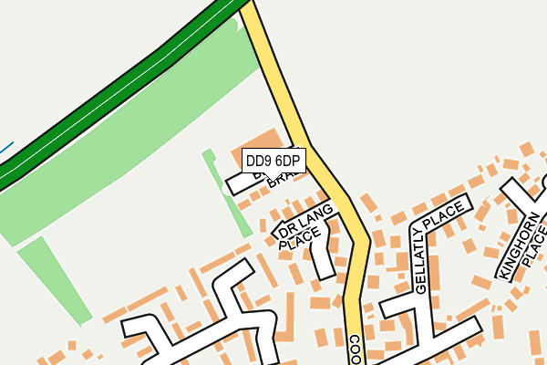 DD9 6DP map - OS OpenMap – Local (Ordnance Survey)