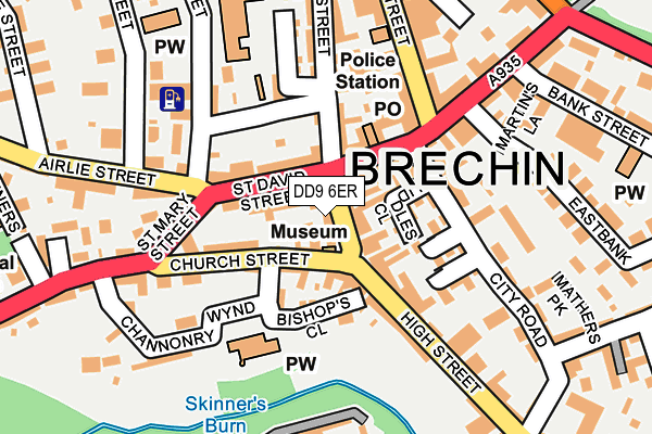 Map of BRECHIN KEBAB HOUSE LTD at local scale