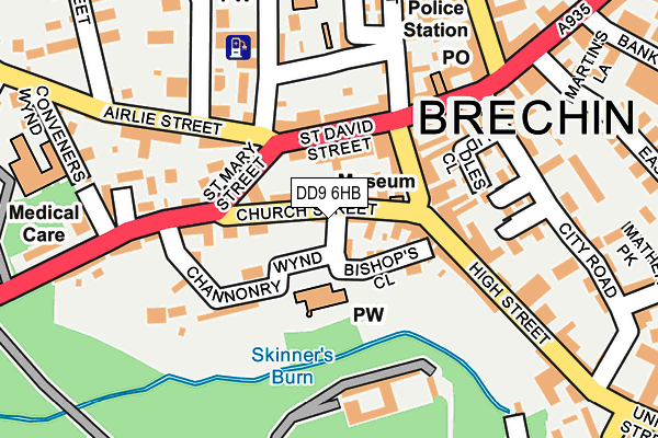 DD9 6HB map - OS OpenMap – Local (Ordnance Survey)