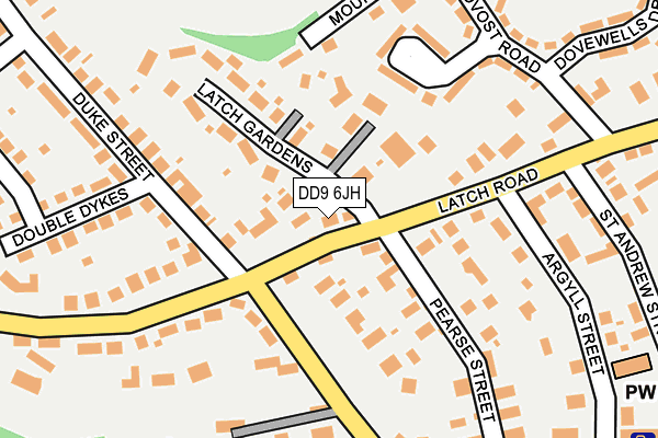 DD9 6JH map - OS OpenMap – Local (Ordnance Survey)