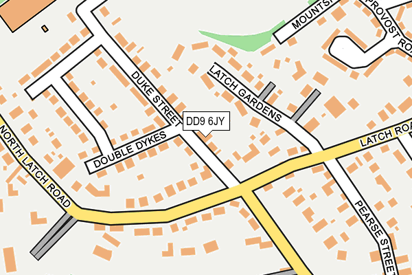DD9 6JY map - OS OpenMap – Local (Ordnance Survey)