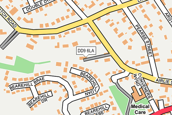 DD9 6LA map - OS OpenMap – Local (Ordnance Survey)