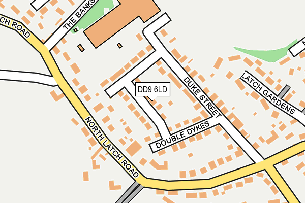 DD9 6LD map - OS OpenMap – Local (Ordnance Survey)