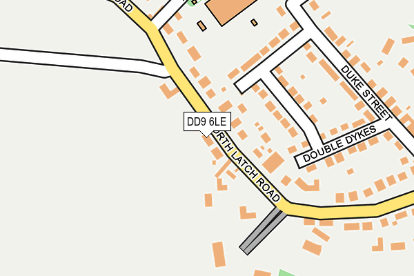 DD9 6LE map - OS OpenMap – Local (Ordnance Survey)