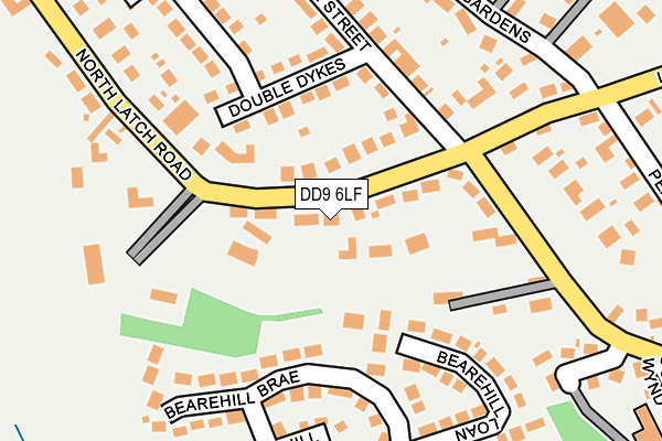 DD9 6LF map - OS OpenMap – Local (Ordnance Survey)