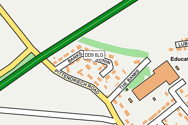 DD9 6LG map - OS OpenMap – Local (Ordnance Survey)
