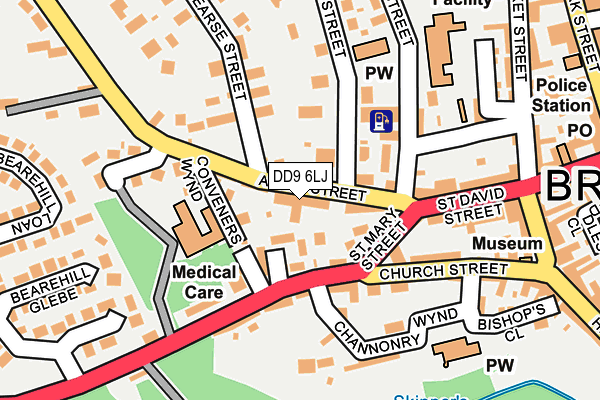 DD9 6LJ map - OS OpenMap – Local (Ordnance Survey)