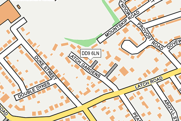 DD9 6LN map - OS OpenMap – Local (Ordnance Survey)