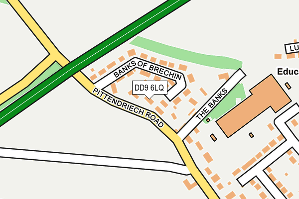 DD9 6LQ map - OS OpenMap – Local (Ordnance Survey)