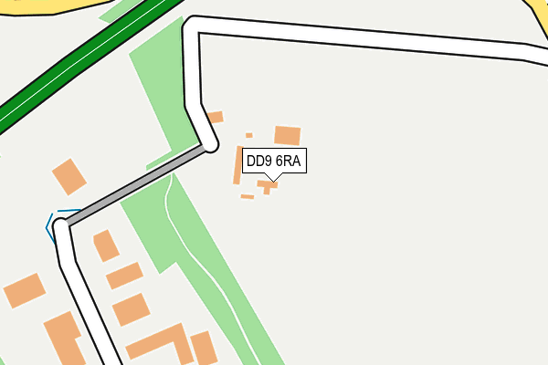 DD9 6RA map - OS OpenMap – Local (Ordnance Survey)