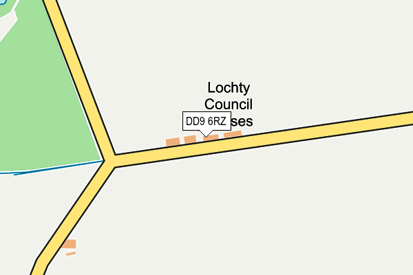 DD9 6RZ map - OS OpenMap – Local (Ordnance Survey)