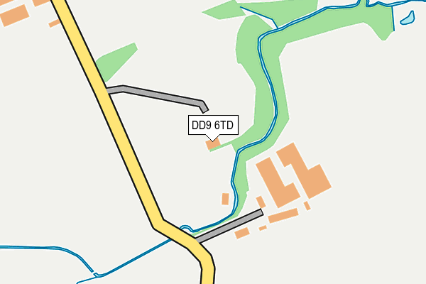 DD9 6TD map - OS OpenMap – Local (Ordnance Survey)