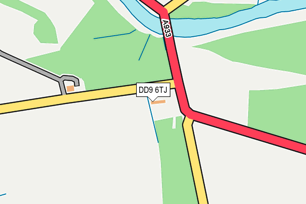 DD9 6TJ map - OS OpenMap – Local (Ordnance Survey)