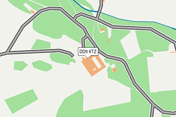 DD9 6TZ map - OS OpenMap – Local (Ordnance Survey)