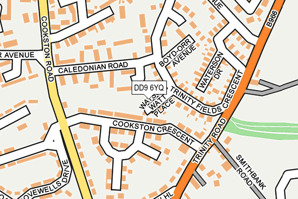 DD9 6YQ map - OS OpenMap – Local (Ordnance Survey)