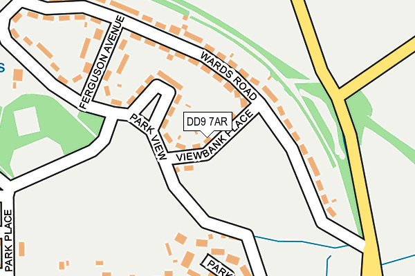 DD9 7AR map - OS OpenMap – Local (Ordnance Survey)
