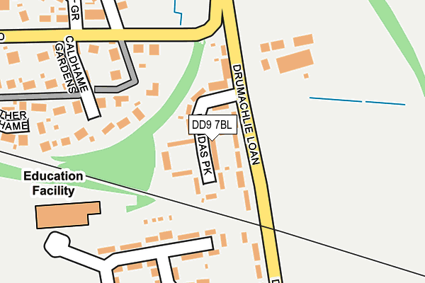 DD9 7BL map - OS OpenMap – Local (Ordnance Survey)