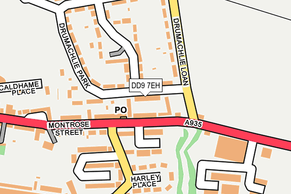 DD9 7EH map - OS OpenMap – Local (Ordnance Survey)