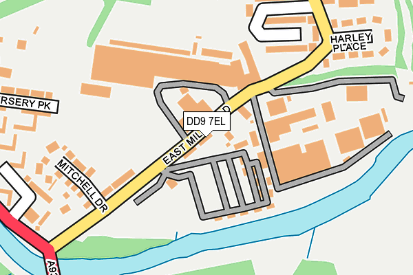 DD9 7EL map - OS OpenMap – Local (Ordnance Survey)