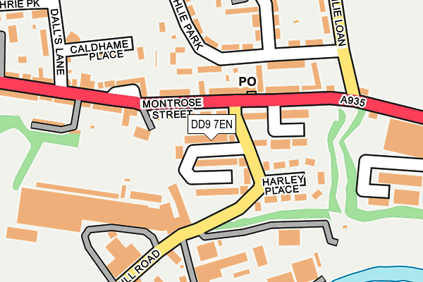 DD9 7EN map - OS OpenMap – Local (Ordnance Survey)