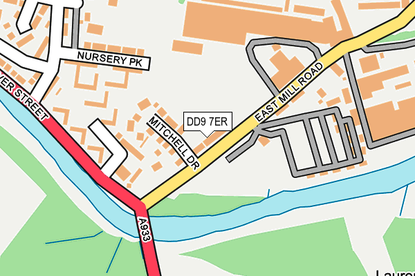 DD9 7ER map - OS OpenMap – Local (Ordnance Survey)