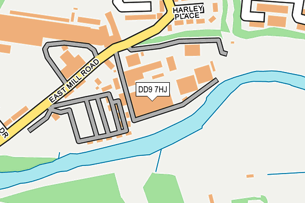 DD9 7HJ map - OS OpenMap – Local (Ordnance Survey)