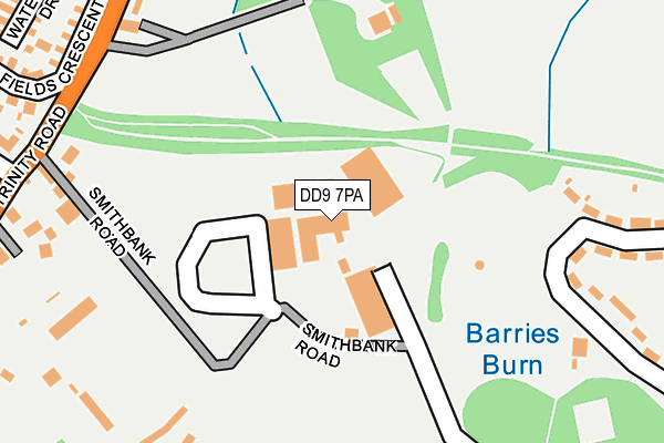 DD9 7PA map - OS OpenMap – Local (Ordnance Survey)